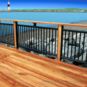 tigerwood deck on the coast